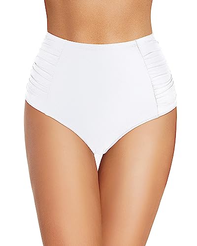 High Waisted Full Coverage Bikini Bottoms