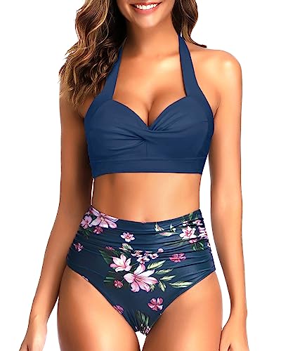 High Waist Two Piece Vintage Swimsuits
