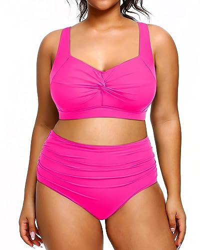 High Waist Swimsuits Plus Size Bikini Set