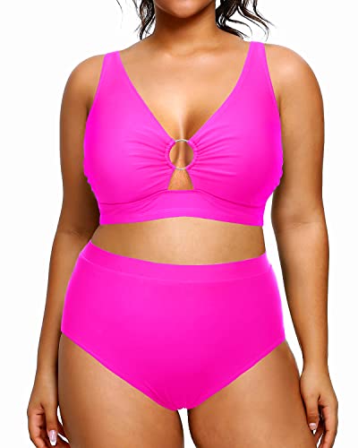 Two Piece O Ring Cutout Swimsuits