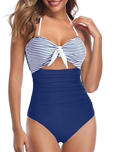 Women Sexy Cutout One Piece Swimsuits Tummy Control High Waisted Bathing Suit