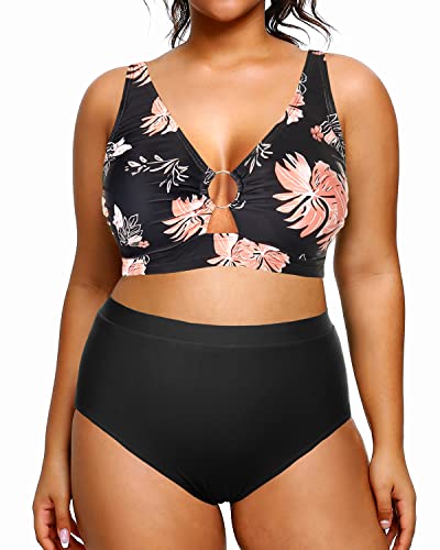 O Ring Cutout One Piece Tummy Control Swimsuits