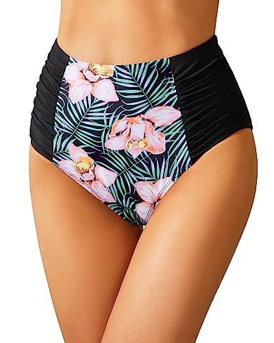Full Coverage High Waisted Swimsuit Bottoms