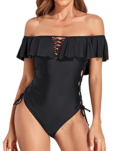 Flounce shop one piece