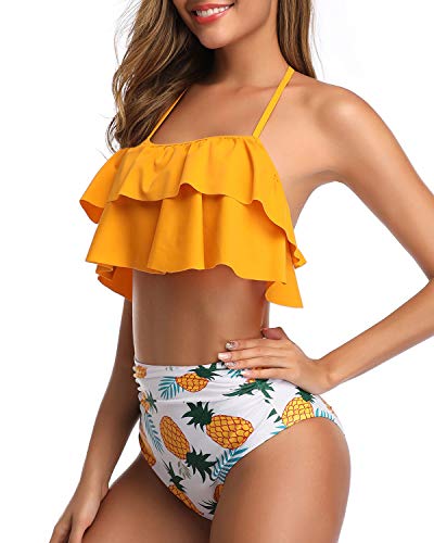 Women Two Piece Vintage Swimsuit Tummy Control Monokini Bikini 2 Piece  Swimsuits Two Piece Tummy Control Tankini Set 