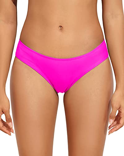 Trendy Women's Full Coverage Bathing Suit Bottom-Neon Pink – Tempt Me