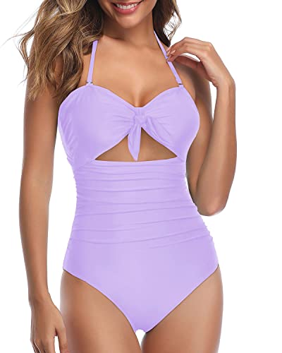 Removable And Adjustable Tummy Control One Piece Swimsuits-Light