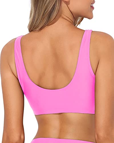 Push Up Sports Bra Bikini Top For Women's Beachwear-Light Pink – Tempt Me